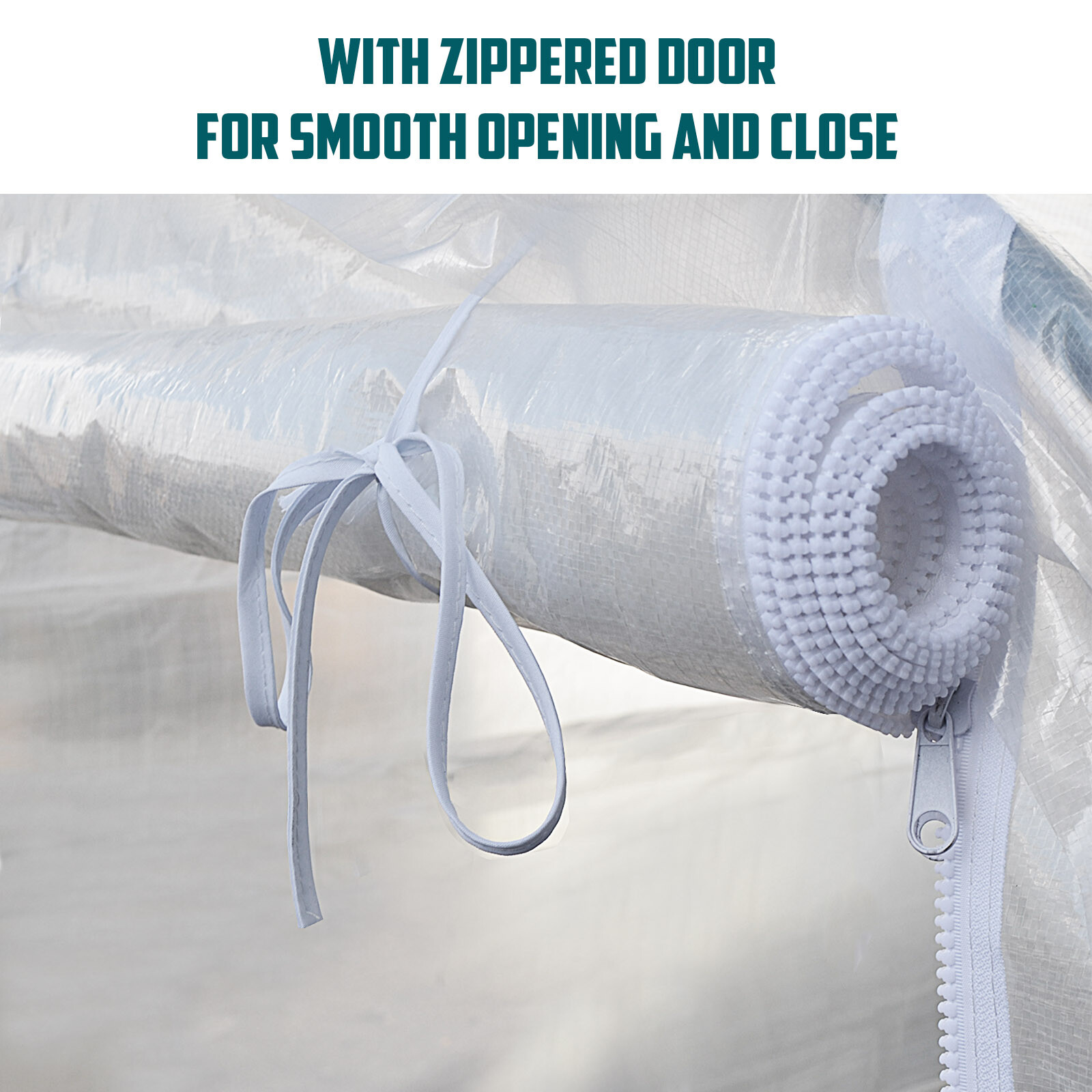 1 Piece Replacement Door ONLY with zipper for for different size of greenhouse