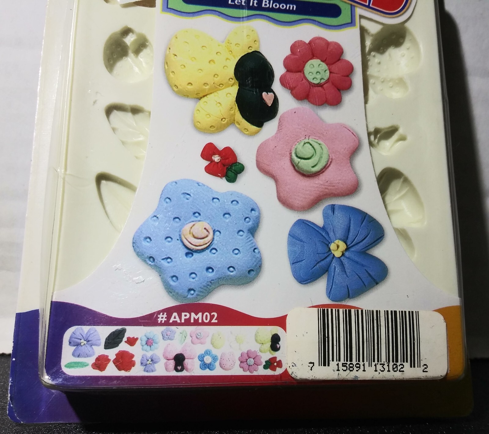New Sculpey Flexible Push Mold Let It Bloom Polymer Clay Mold Spring Flowers