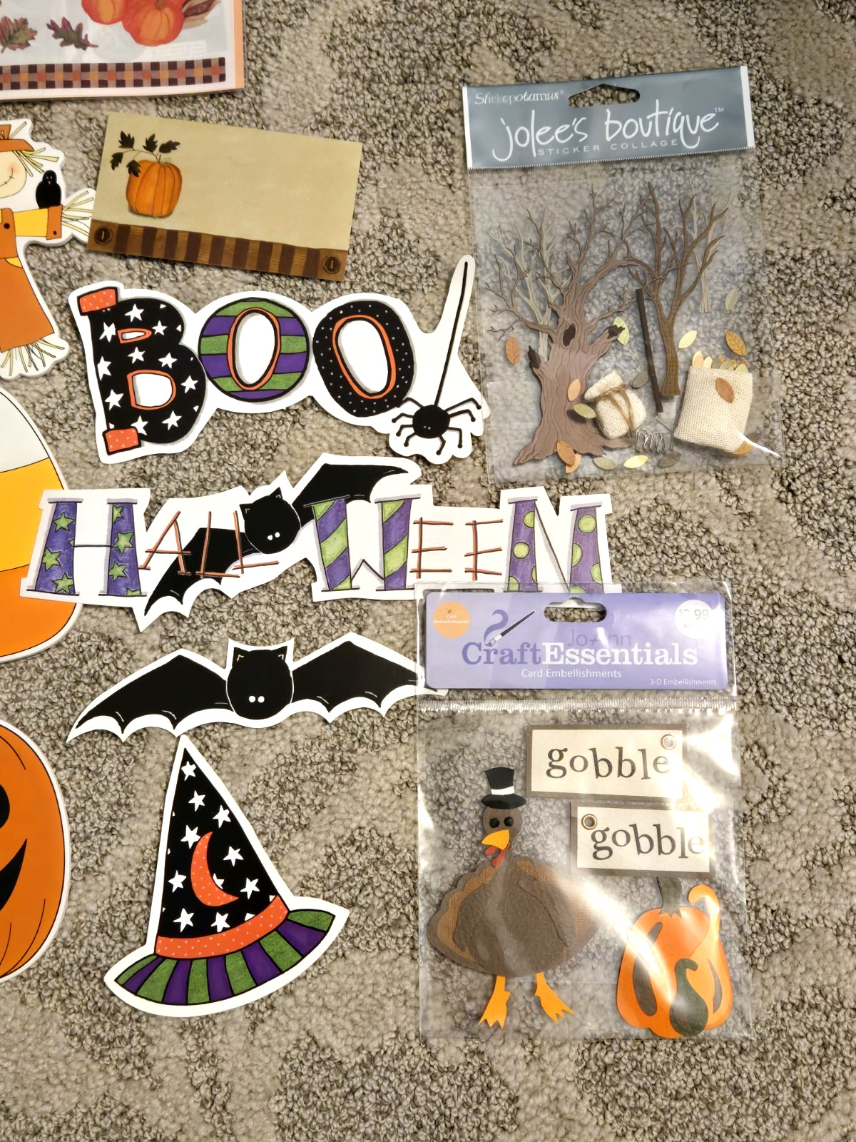 Holiday Sticker Lot Jolee's Christmas, Valentine's, Easter, Halloween, +++ NEW