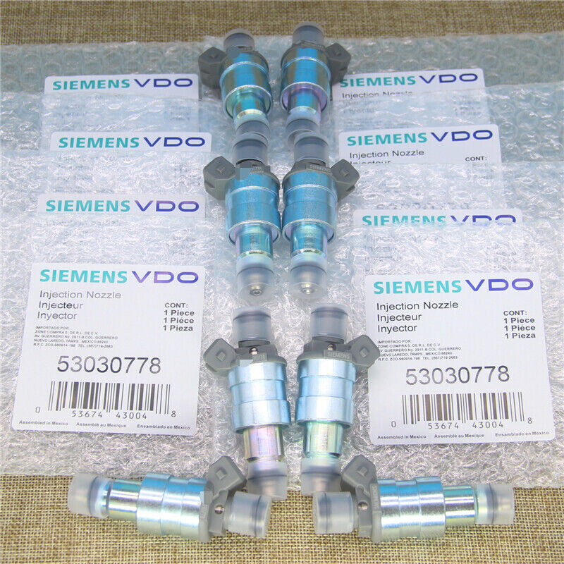 Siemens Set of 8PCS Fuel Injectors for 1996-1999 Dodge Jeep Ram 5.2L 5.9L