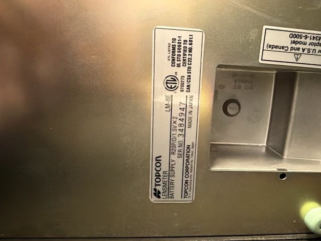 Topcon LM8E Manuel Lensometer-Good Condition!