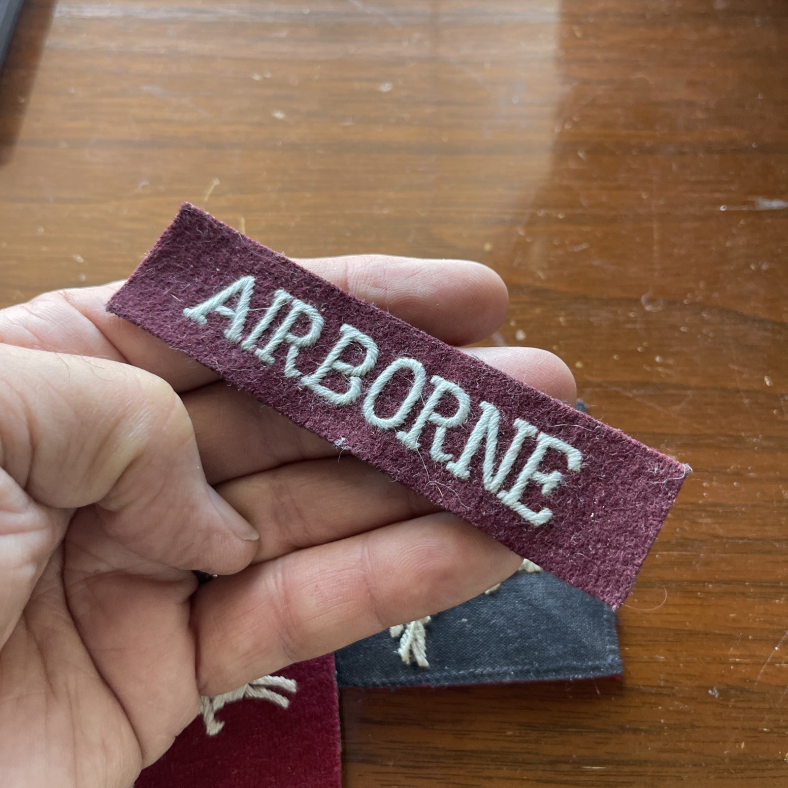 WWII British Army Airborne Shoulder Patches And Tab..TM1102