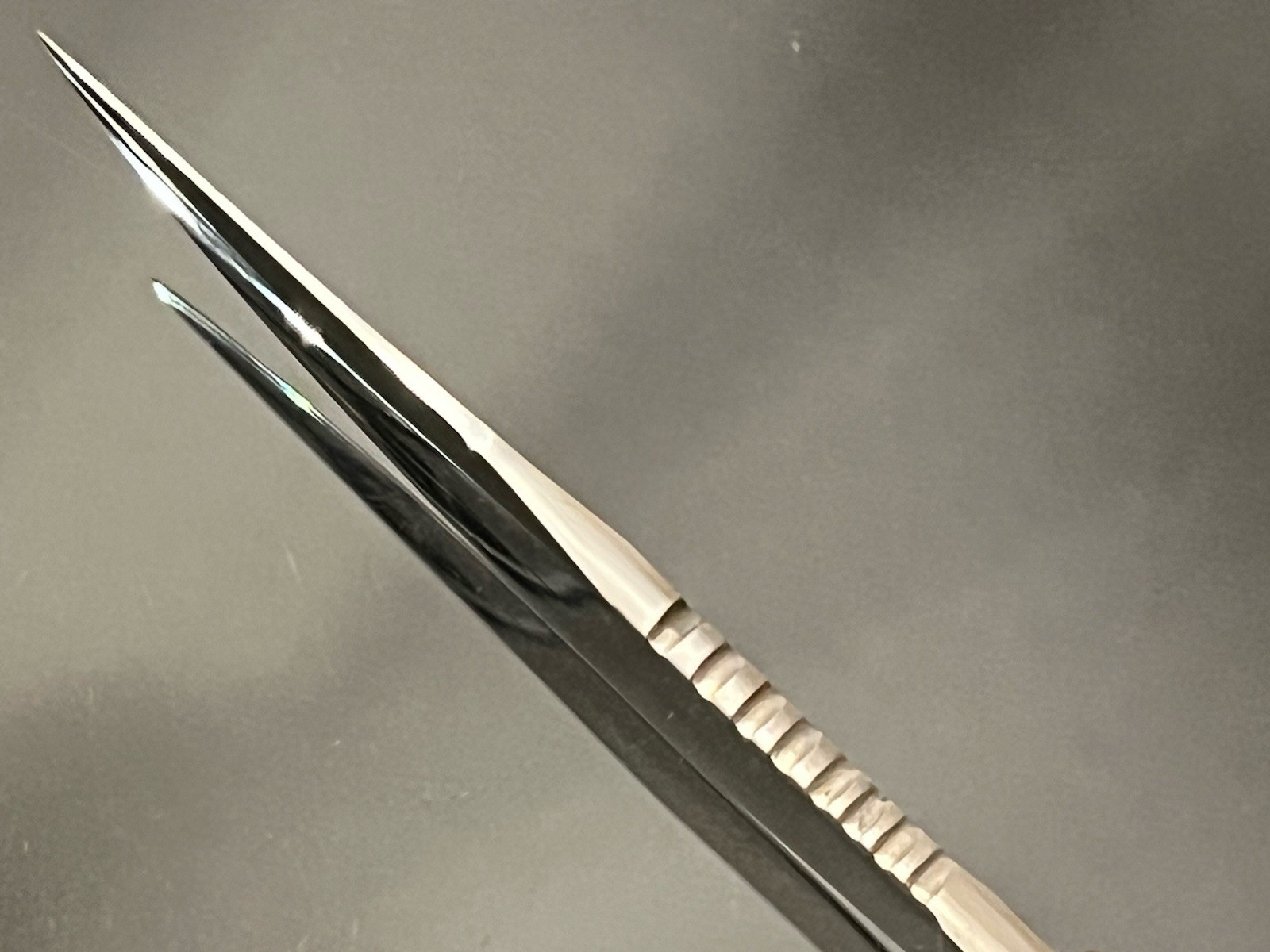 VINTAGE VOSS CUT. CO.GERMANY THICK STAG HUNTING KNIFE SKINNER BLADE 8-1/4” MINT