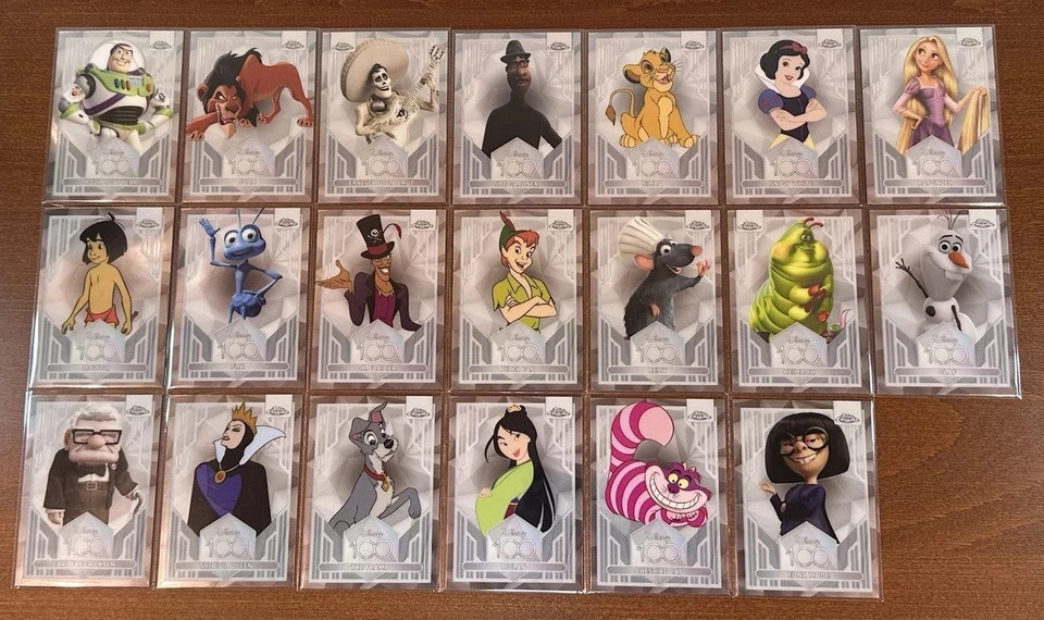 2023 Disney Topps Chrome 100 Years COMPLETE BASE Full SET #1-100 Mickey Elsa