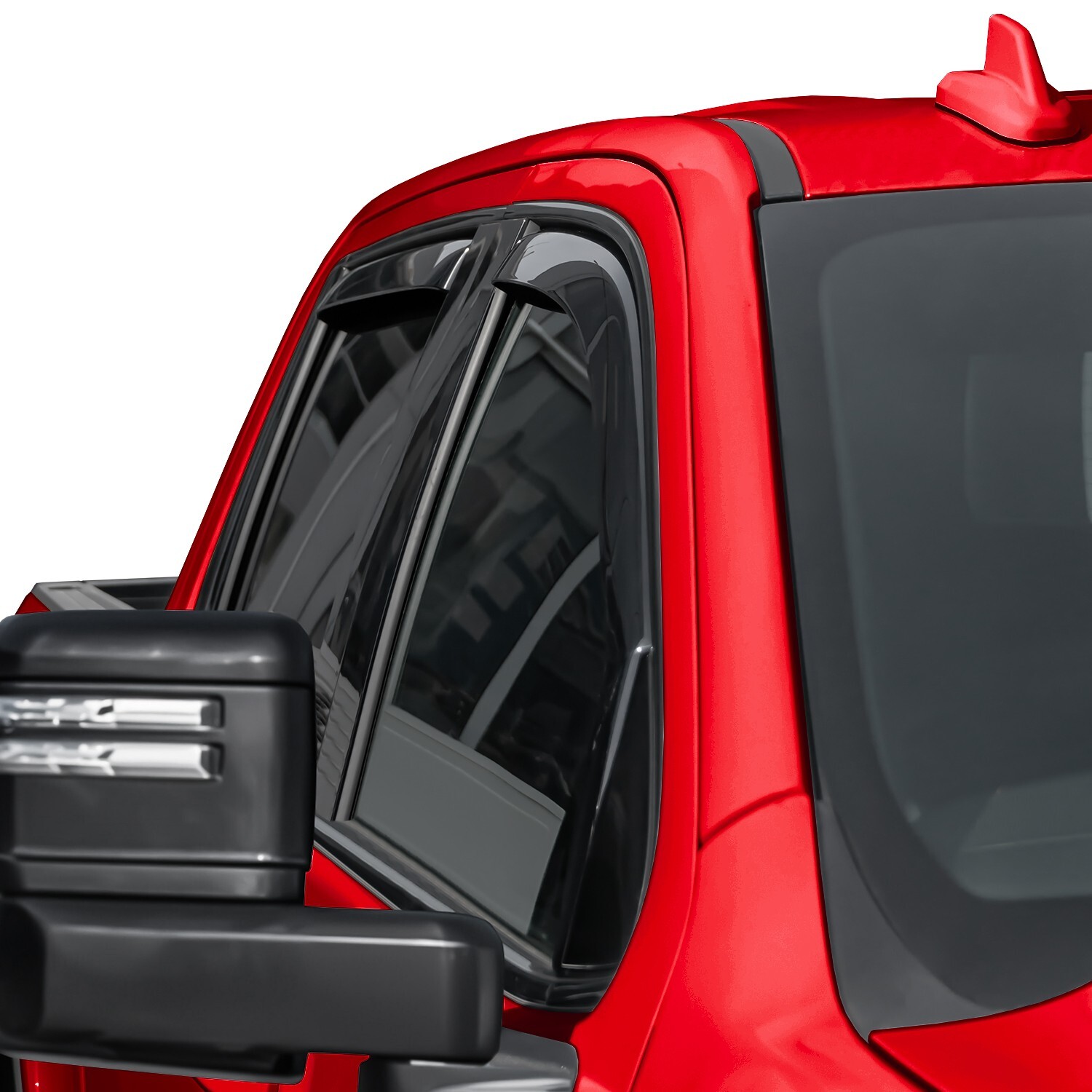 Rain Visors Wind Rain Guards for 2020-2025 Chevy Silverado Crew Cab 2500/3500