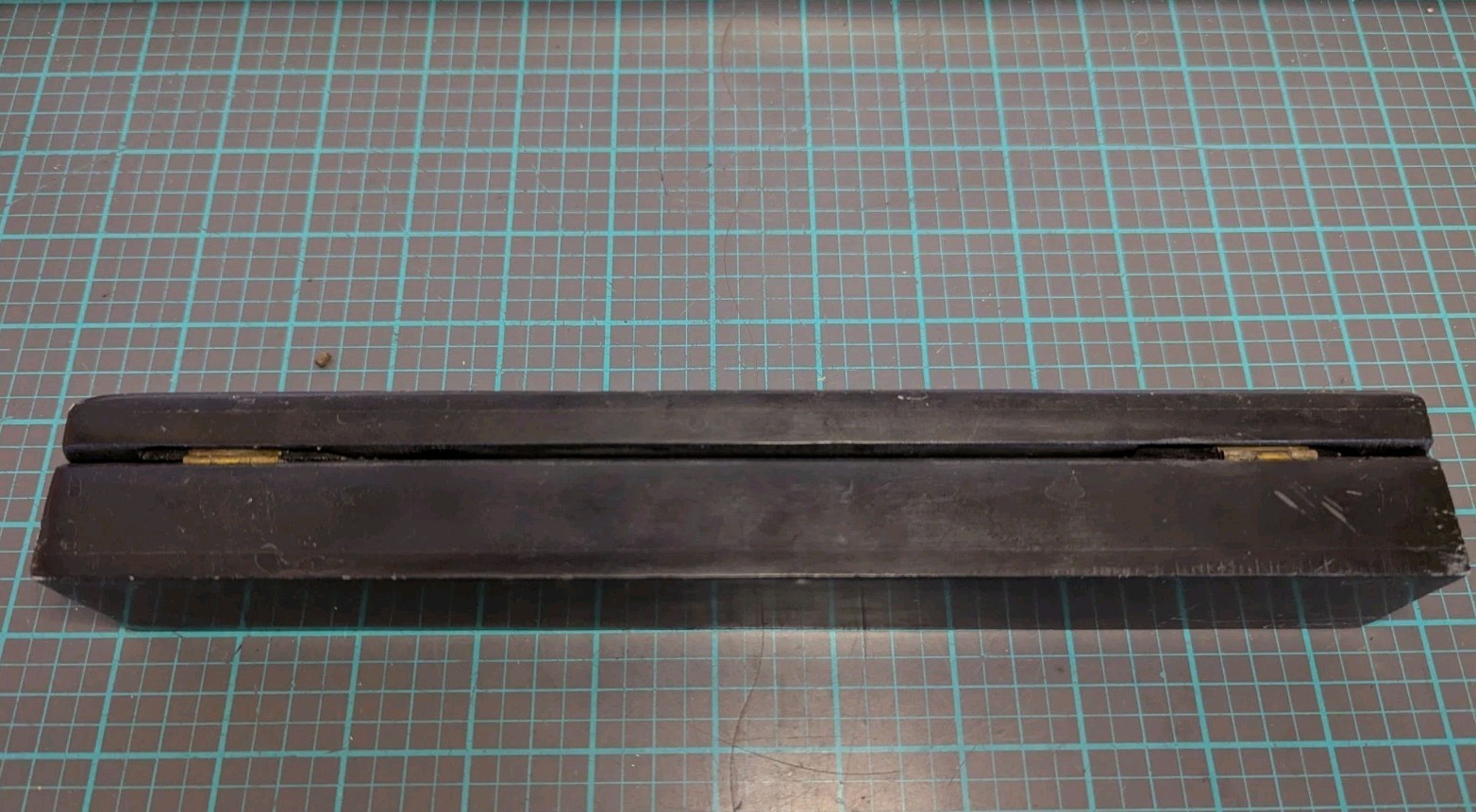 Black Hand Carved Stone Insence Burner Box Coffin Burner Insence Holder 10"