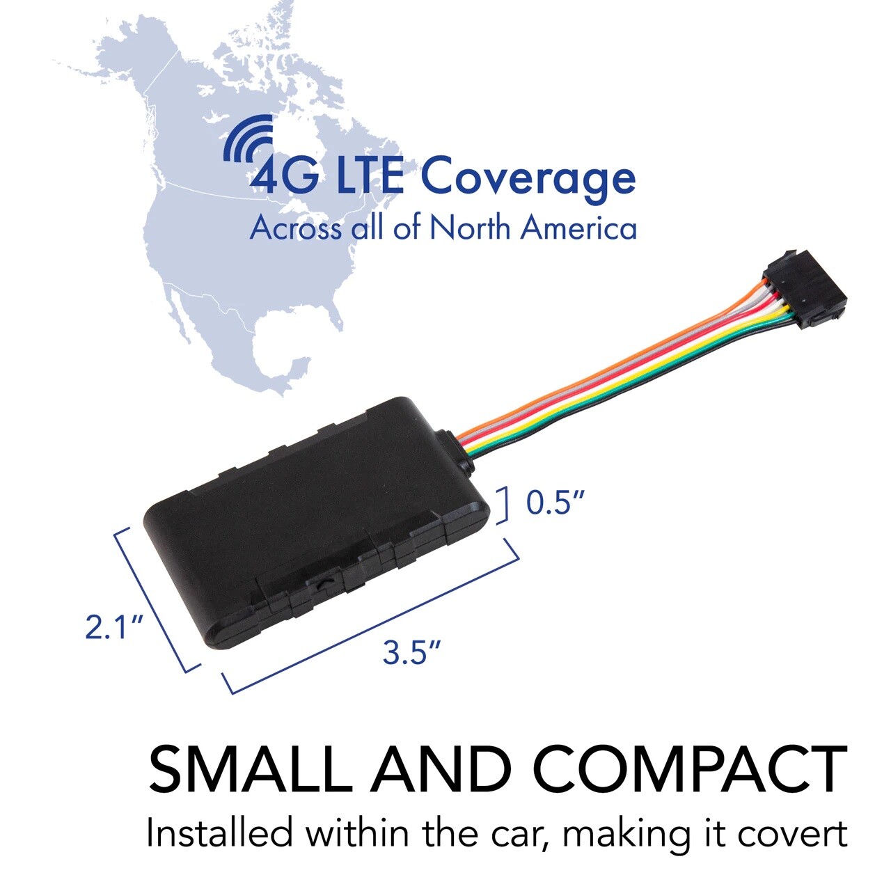 Brickhouse LTE Livewire 4 Vehicle GPS Tracker For Cars Trucks Teens & Fleets