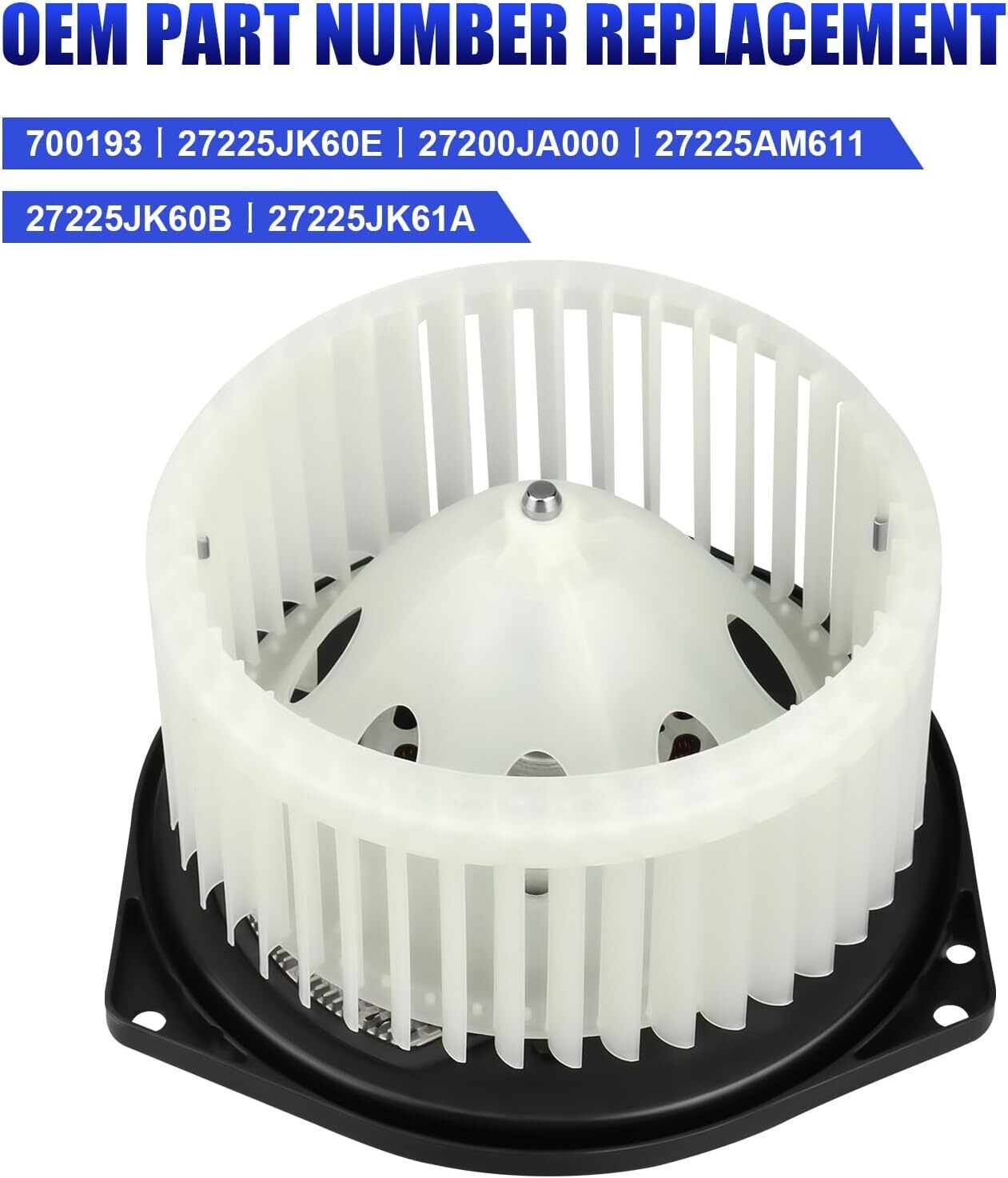 Fits For 2007-2014 Nissan Altima HVAC Heater Blower Motor with Fan Cage 700193