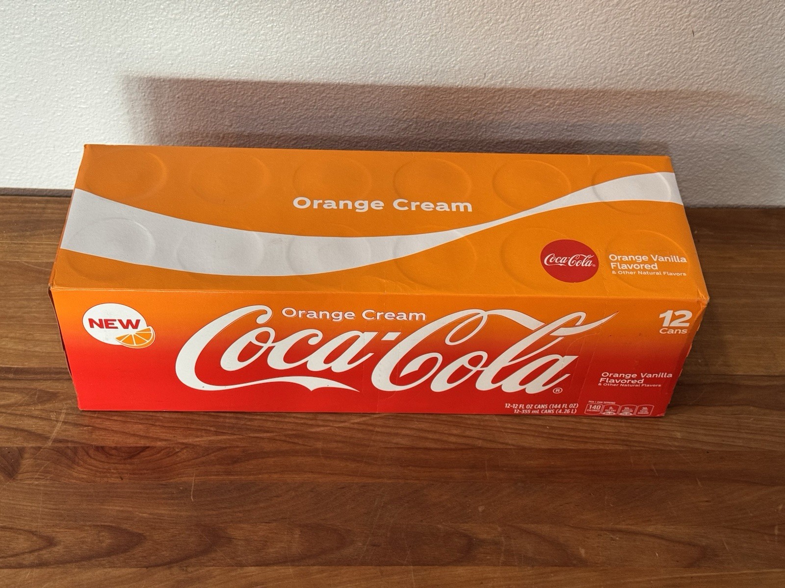 Coca-Cola ORANGE VANILLA 12 Pack 12oz Cans USA fridgepack Regular. New