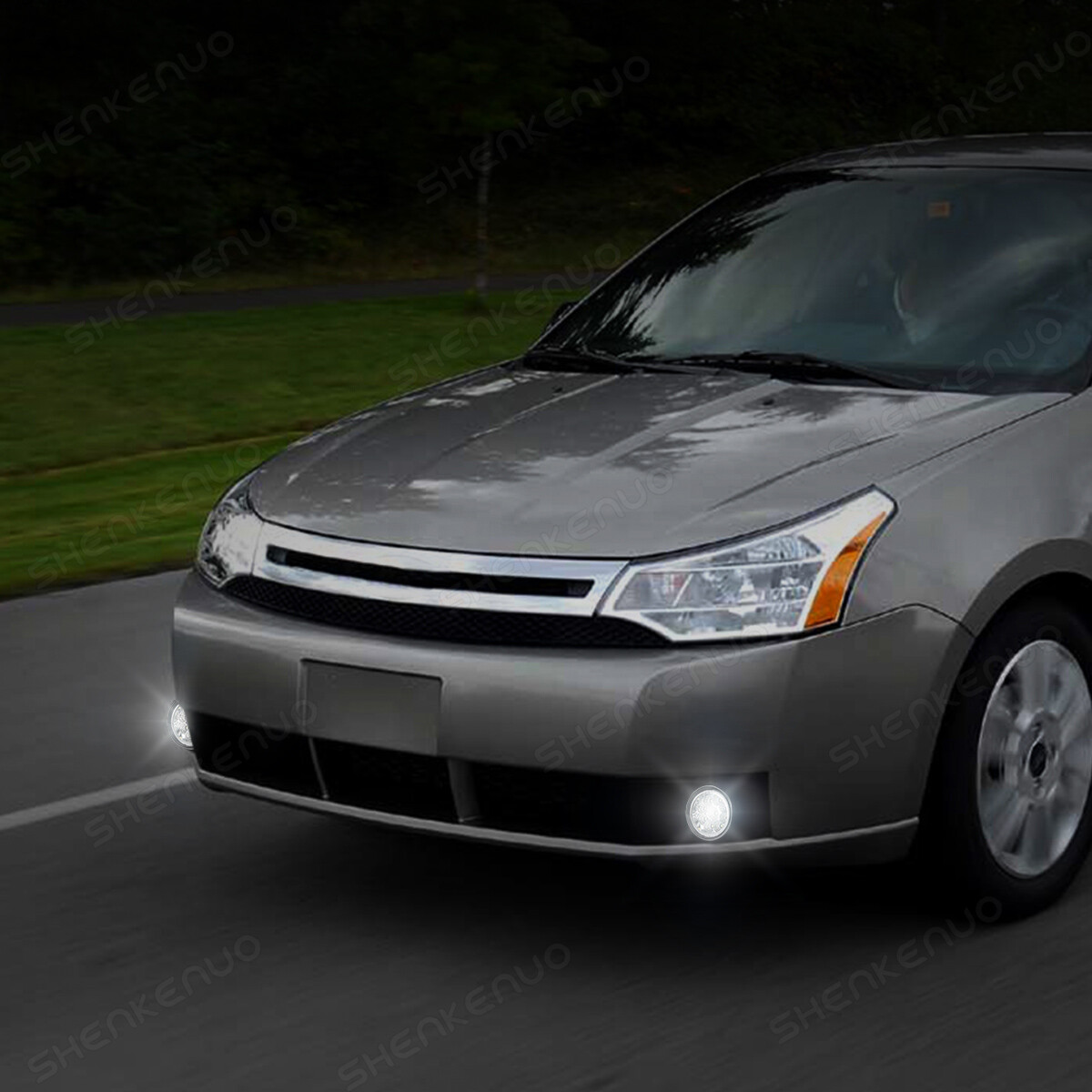 Pair Fog Lights Fit For 2007-2014 Chevy Tahoe Avalanche Suburban GMC With Bulbs