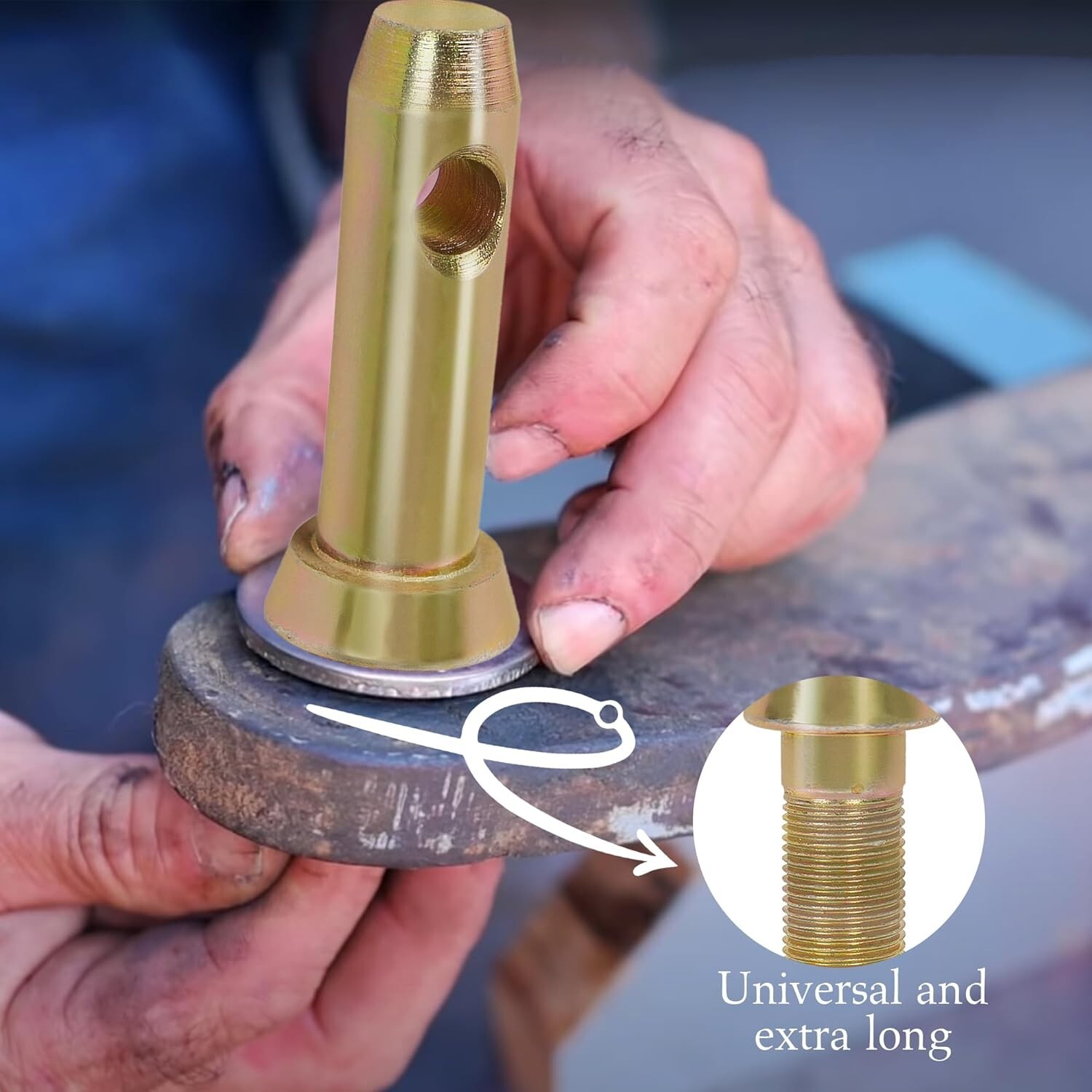 5-1/2" Cat 1 Hitch Pins | Heavy-Duty Forged 3-Pack for Tractors