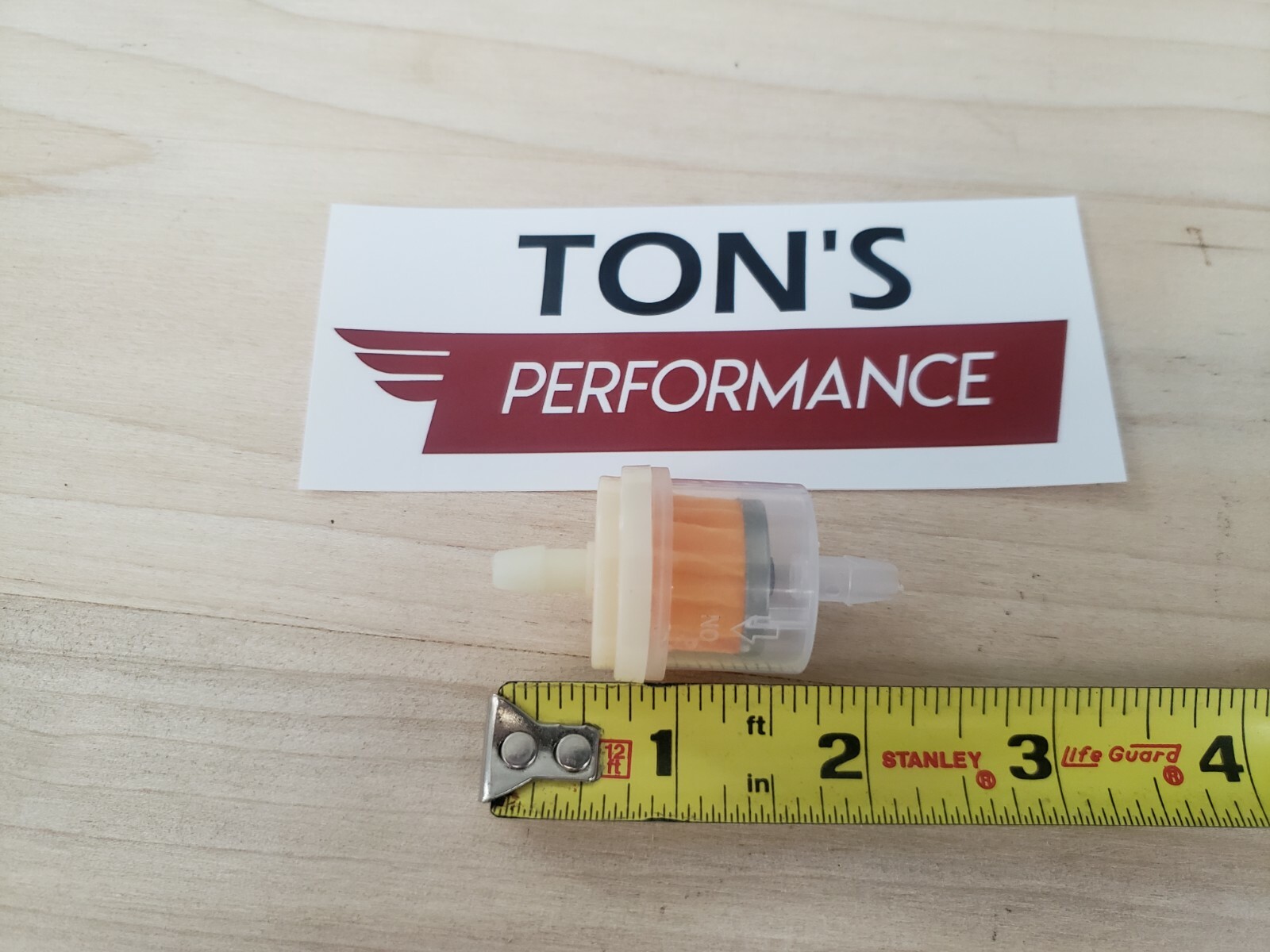 5 pack Motorcycle Gas Inline Fuel Filter Petrol Magnetic Pipes Lines 1/4" Tube