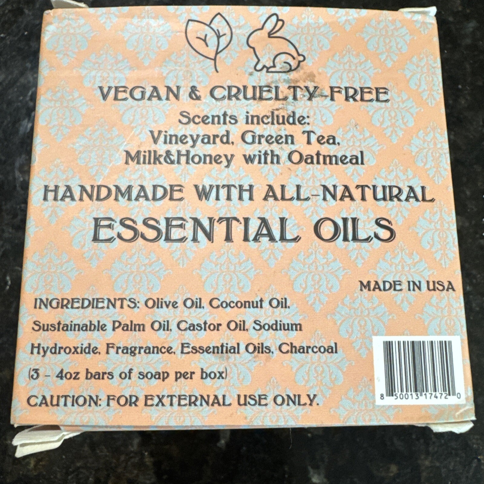 MomBomb 3 Bars Natural soap Vegan And Cruelty Free w All Natural Essential Oils