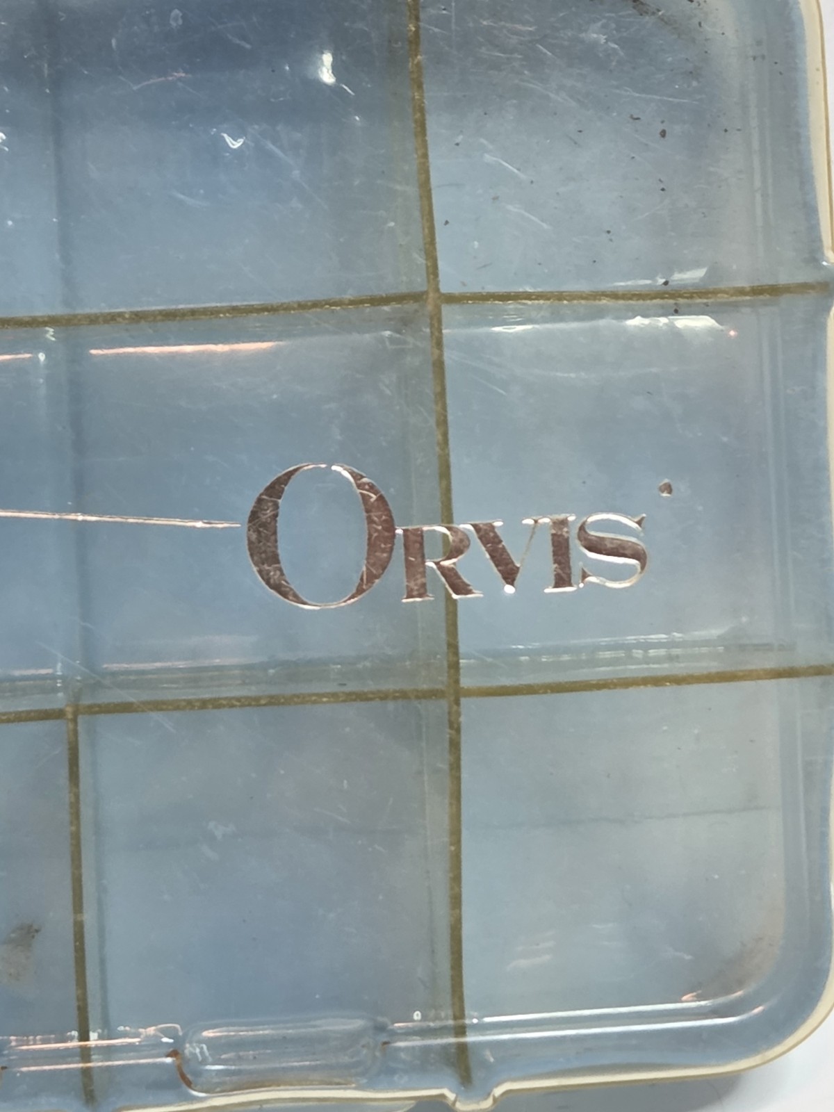 Vintage Orvis Bill Dewitt Plastic Multi Tray Fly Box Fly Fishing