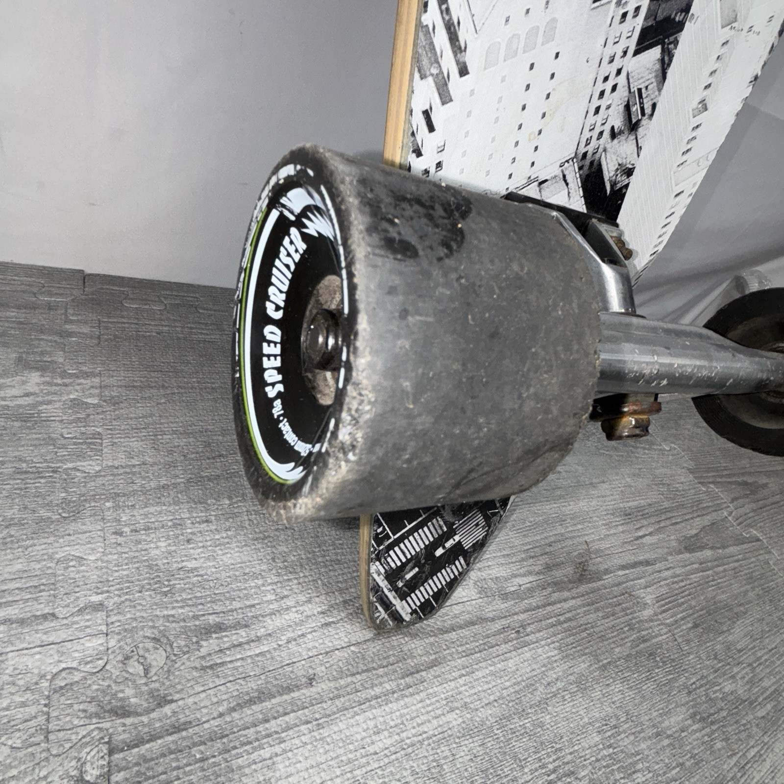 Yocaher Longboards Wood Speed Cruiser Wheels Tsunami Skateboard NYC Skyline