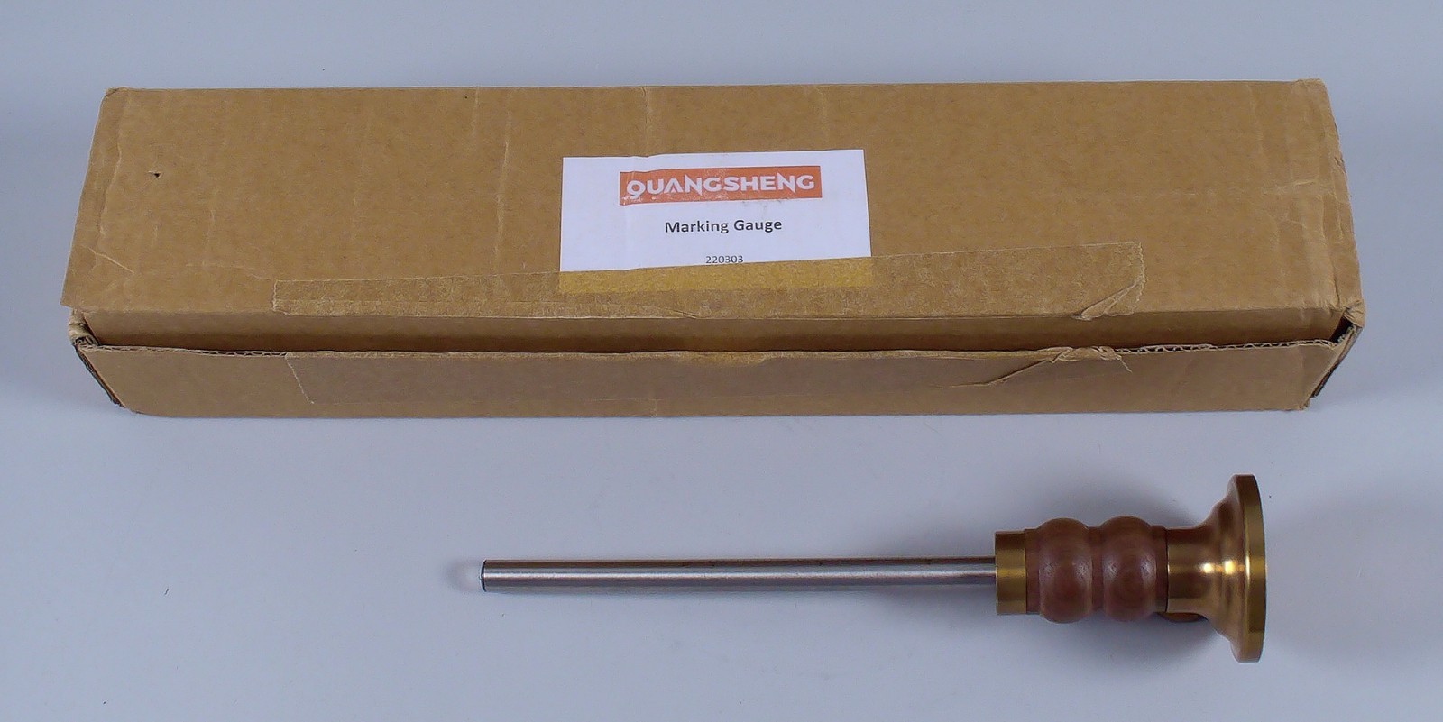 Lot of 4 Brass & Wood Marking Gauges Quang Sheng, KM Tools, Crown Tools