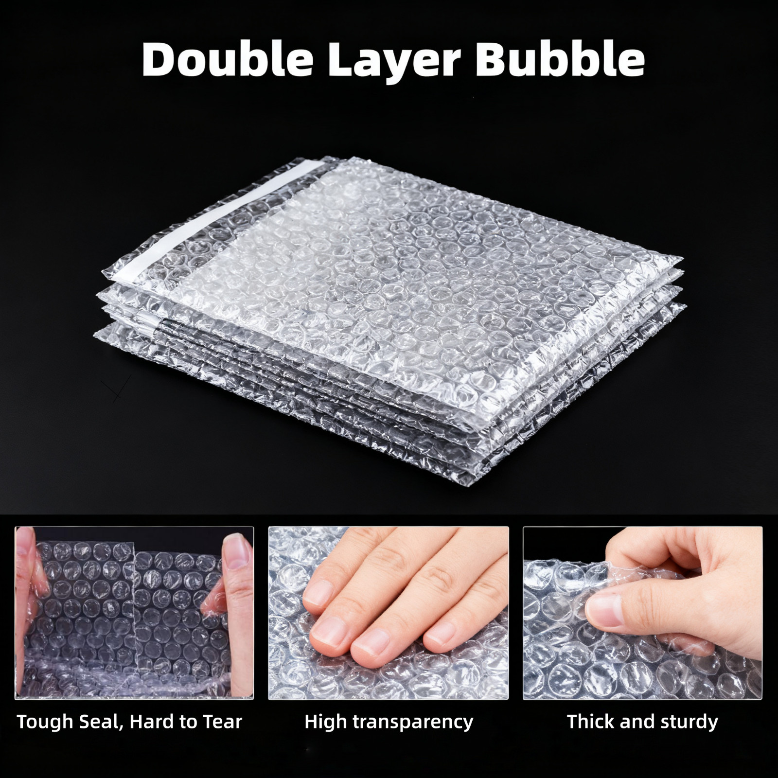 ANY SIZE Bubble Out Bags Protective Wrap Bubble Pouches Padded Bags Self Seal