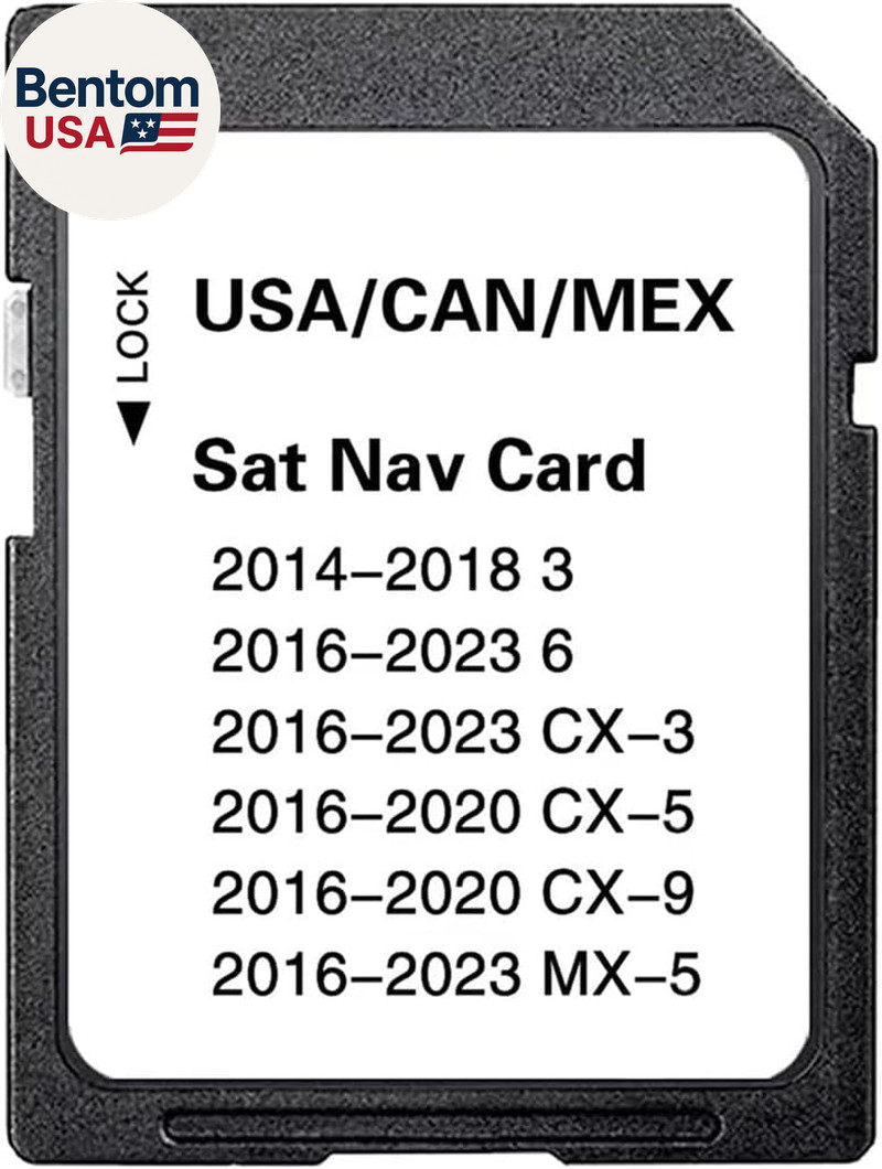 Mazda Navigation SD Card Map USA Canada Mexico CX5 CX9 Mazda3 2014-2023 GPS