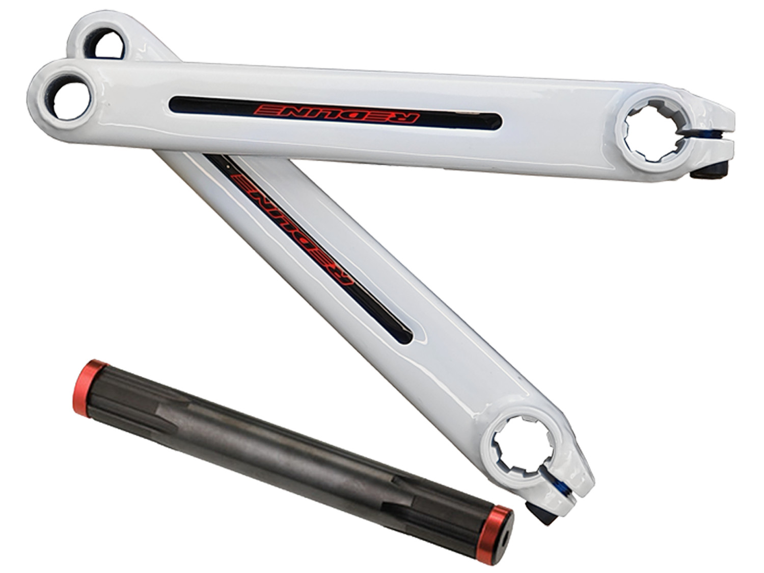 Redline Flight 402 Cranks - White 180mm