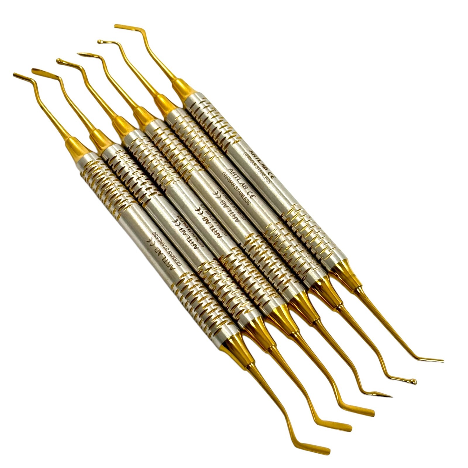 GERMAN Dental Light Wt Titanium Coated Restorative Composite Filling Instruments