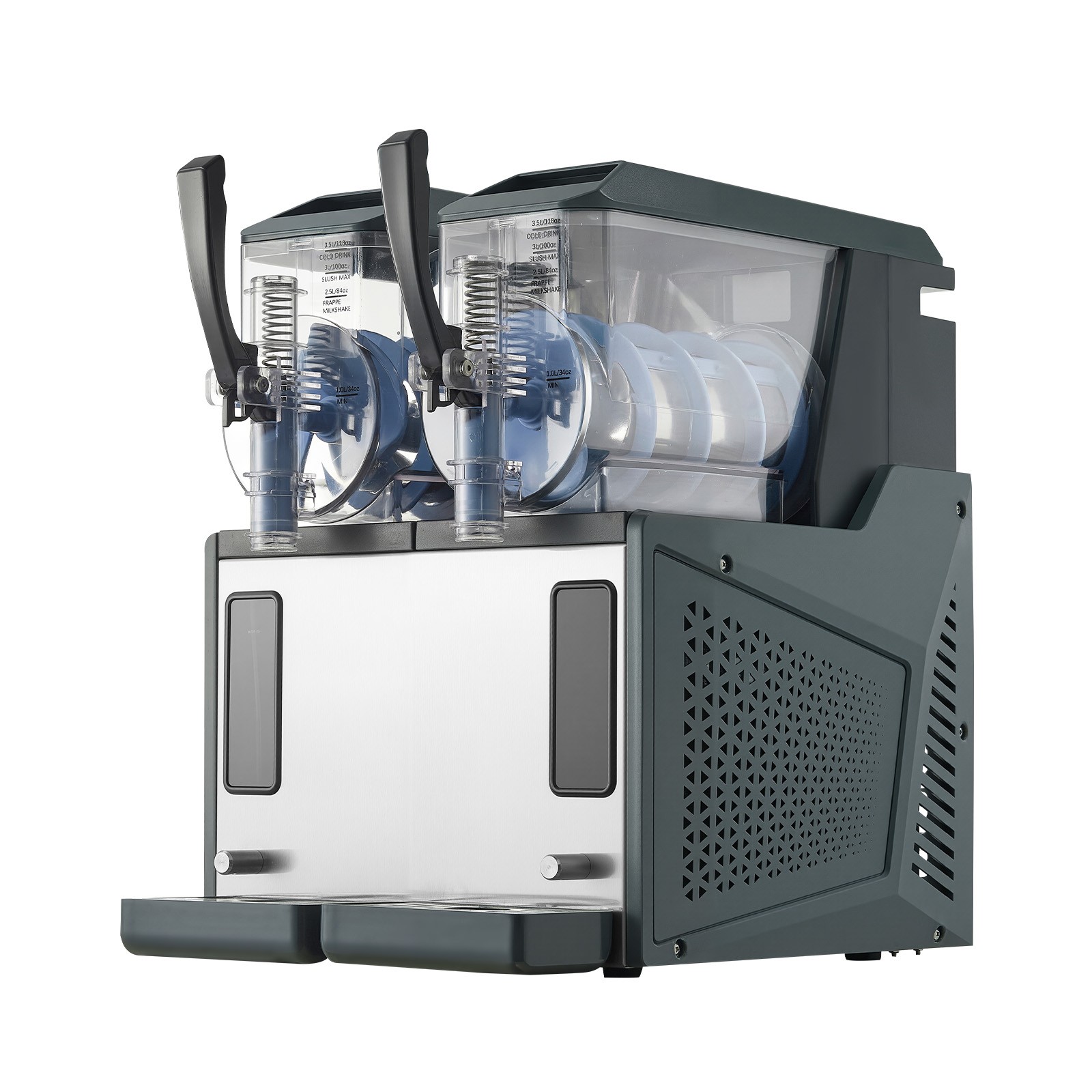 Uimoso Dual-Tank Frozen Drink Maker with 4L Capacity for Slushies and Beverages