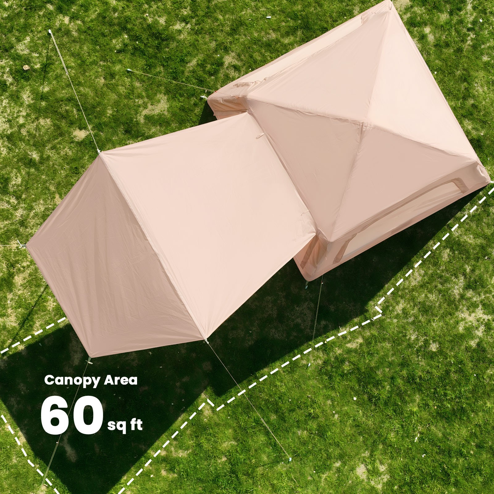 2 Person Inflatable Camping Tent Large Blow Up Tent, New