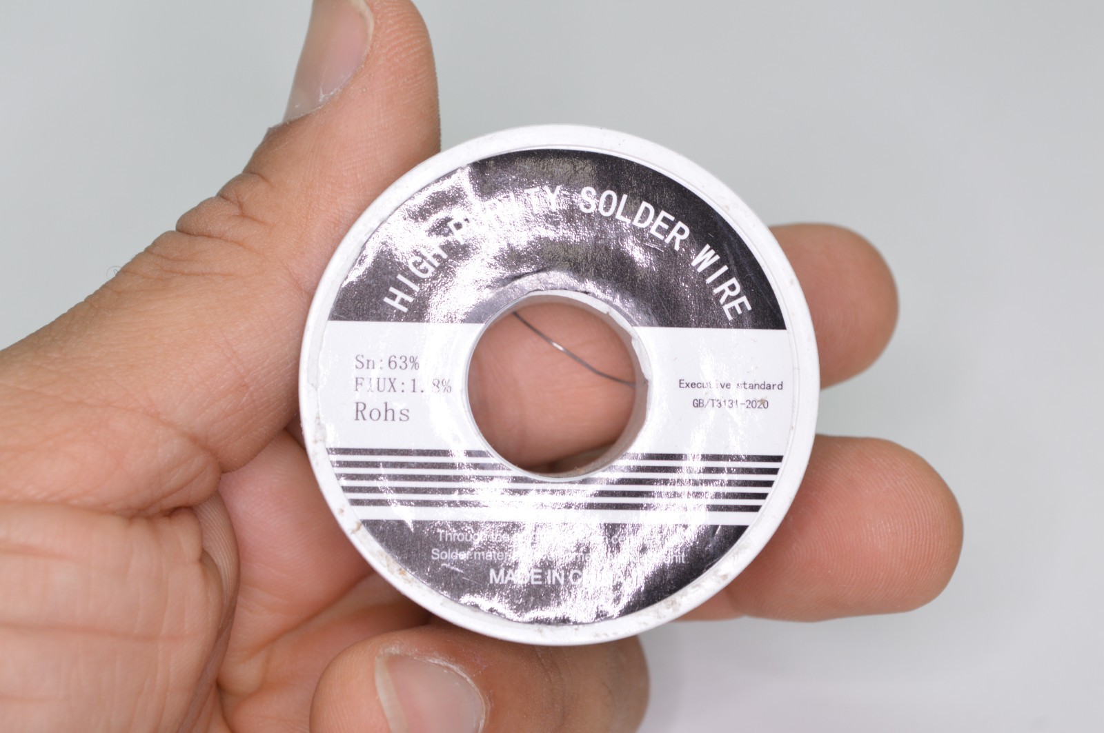 100g 0.3mm Leaded Solder Wire Roll Sn63/Pb37 Rosin Core for Electronics PCB