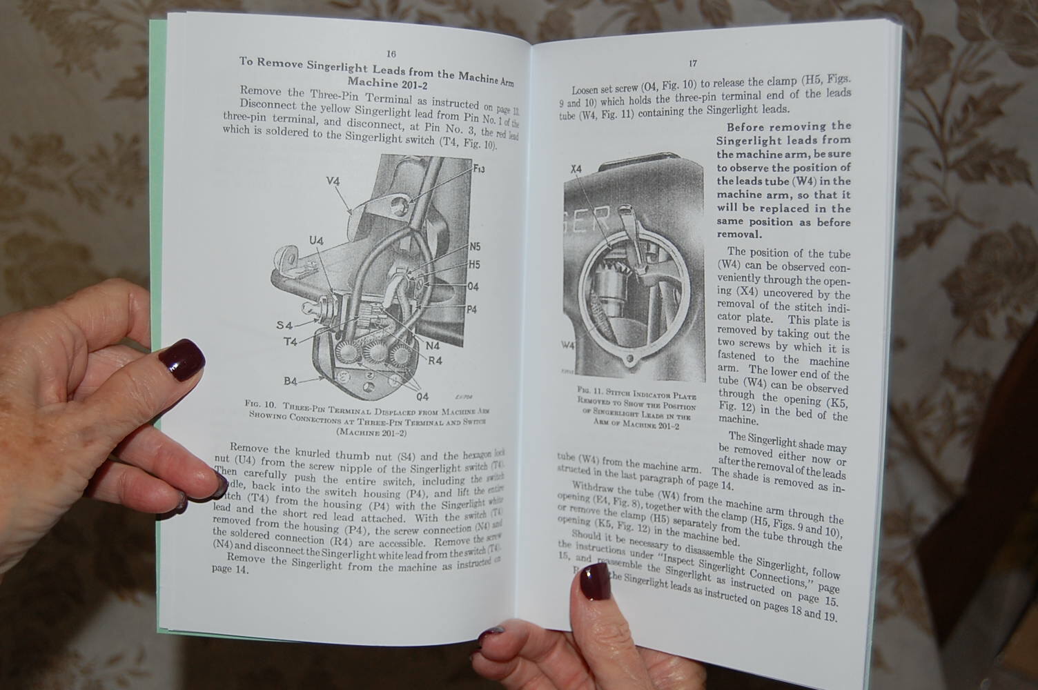 Adjusters Timing & Adjusting Service Manual for Singer 201 & 1200 Sewing Machine