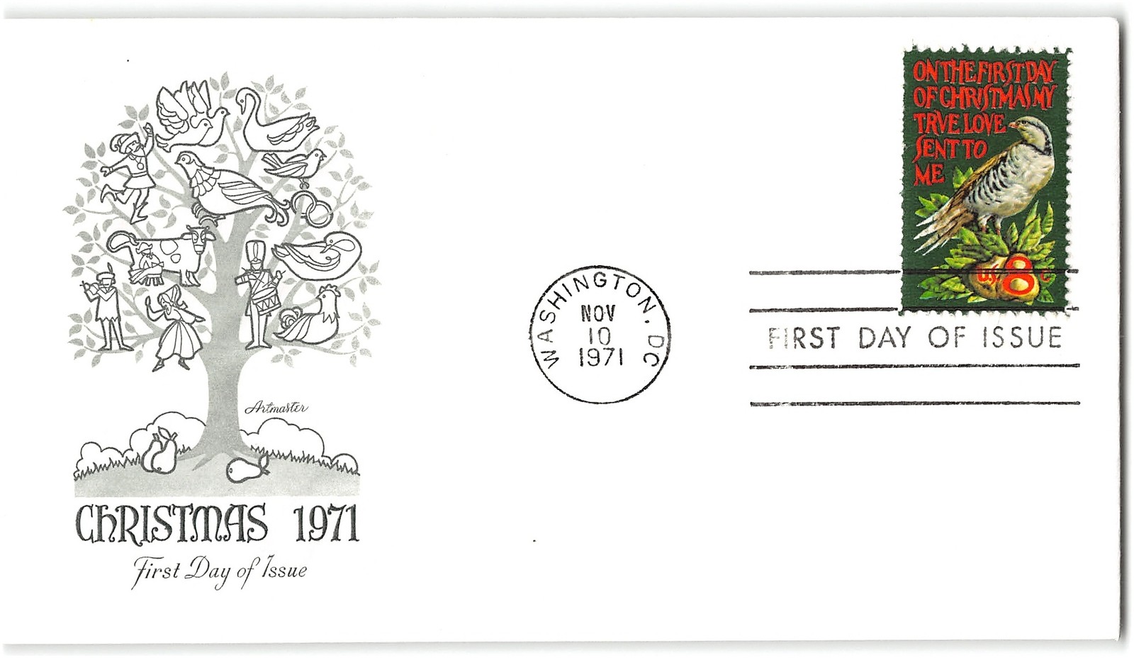 US #1445 FDC, 1971, Artmaster