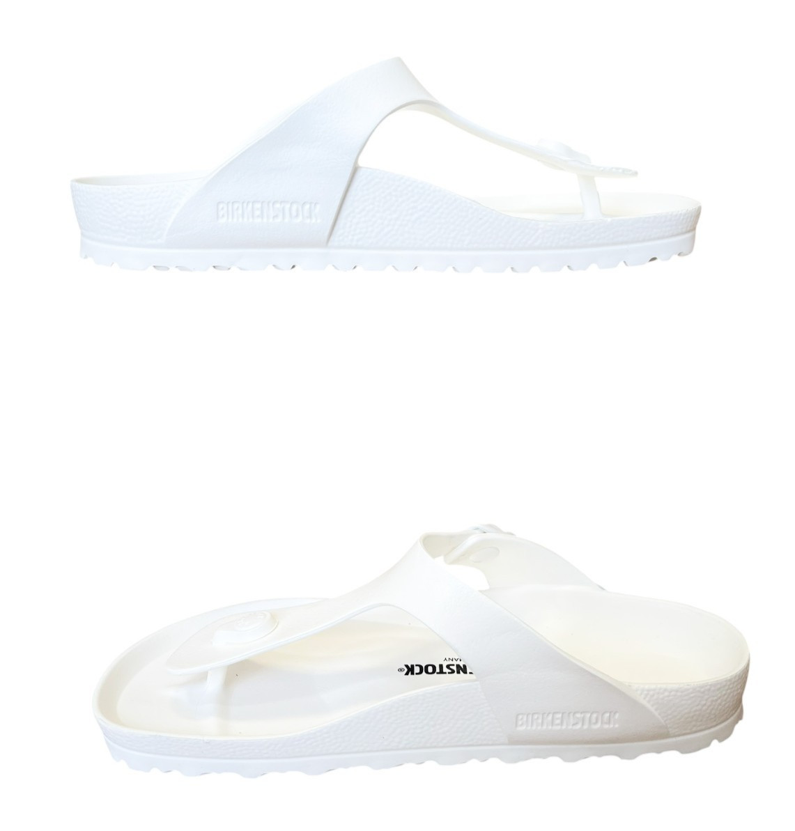 Birkenstock Unisex Gizeh Eva Sandals Euro Sz 40 US Women's 9 Men's 12 White NIB