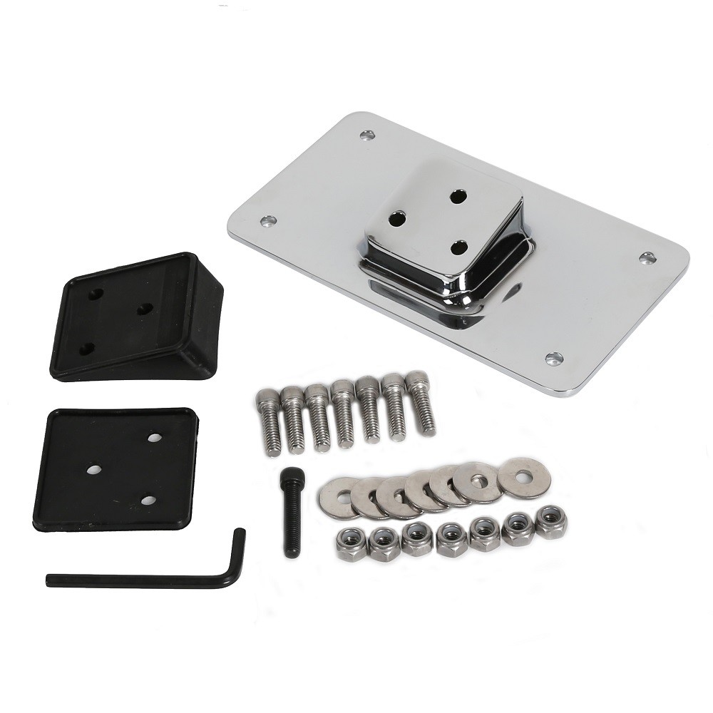 License Plate Laydown Mounting Bracket Kit For Harley Sportster Dyna Softail