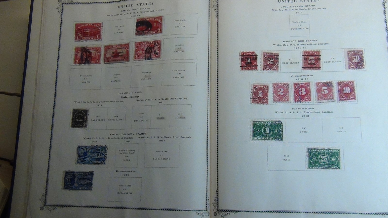 Stampsweis WW collection in Brown Scott Int'l 1901-1920 est 2715 stamps