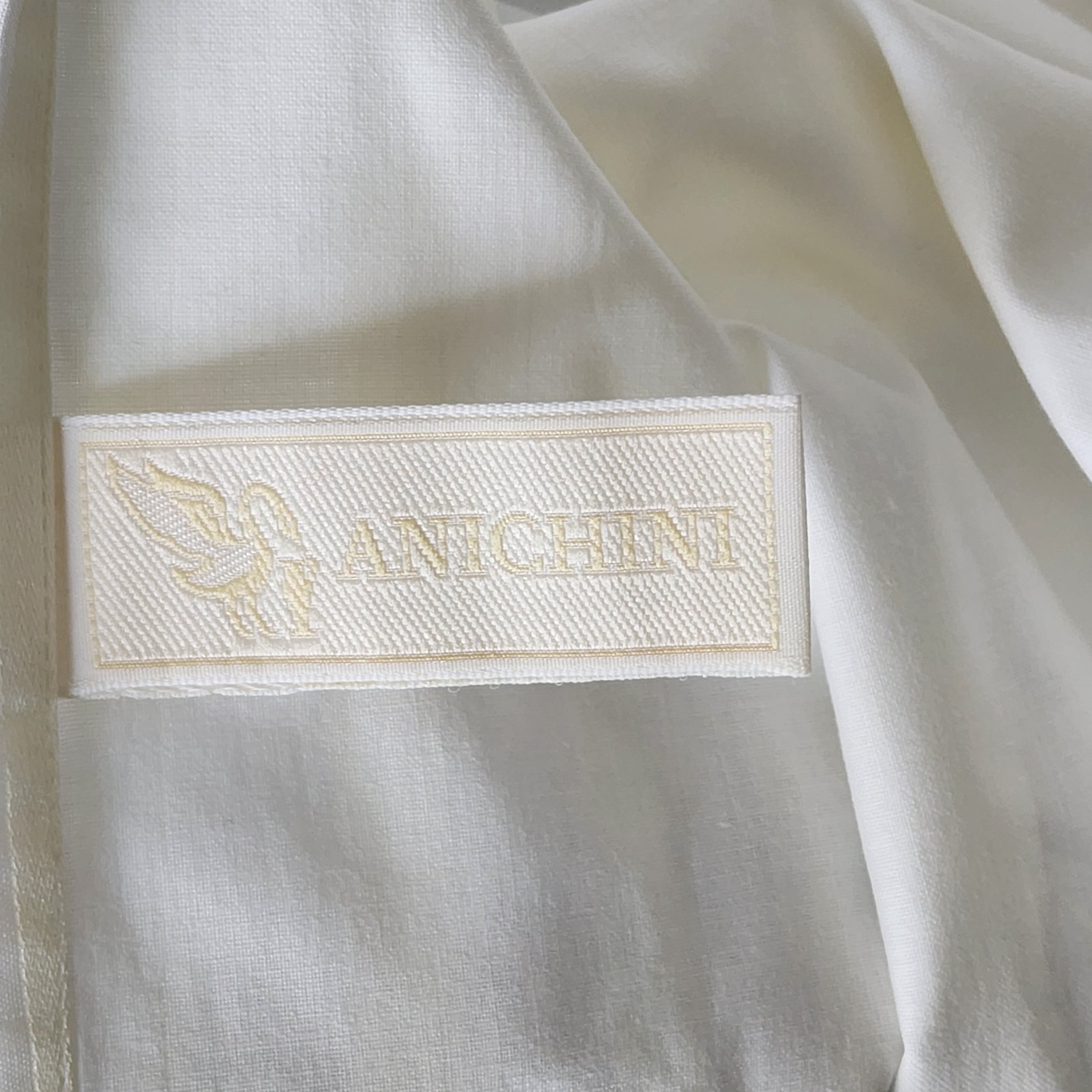 Anichini Euro Bed Skirt Set - 2x-82"x20" 1x-64"x20" Cream Striped Damask USA