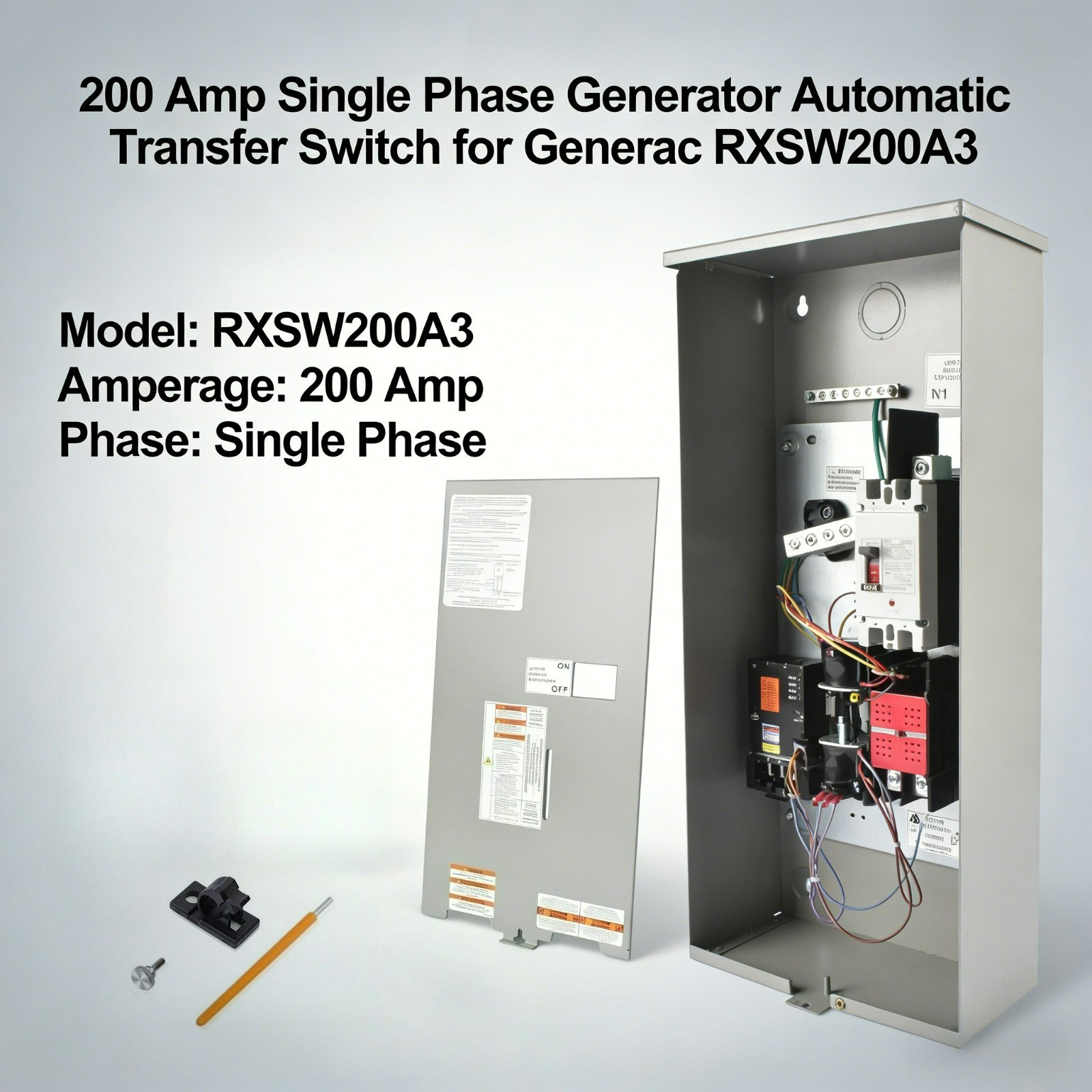 200 Amp Automatic Transfer Switch w/Power Management for Generac RXSW200A3