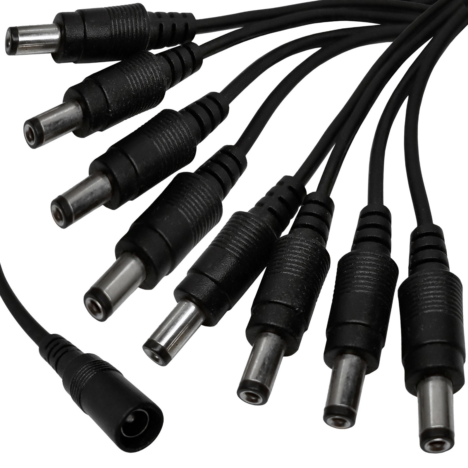 1 to 8 Way Channel DC Power Splitter Adapter Cable Cord for CCTV Security Camera