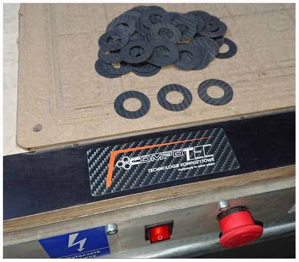 CARBONTEX equivalent 0.6mm/0.0236" thick carbon sheet fishing reel drag washer