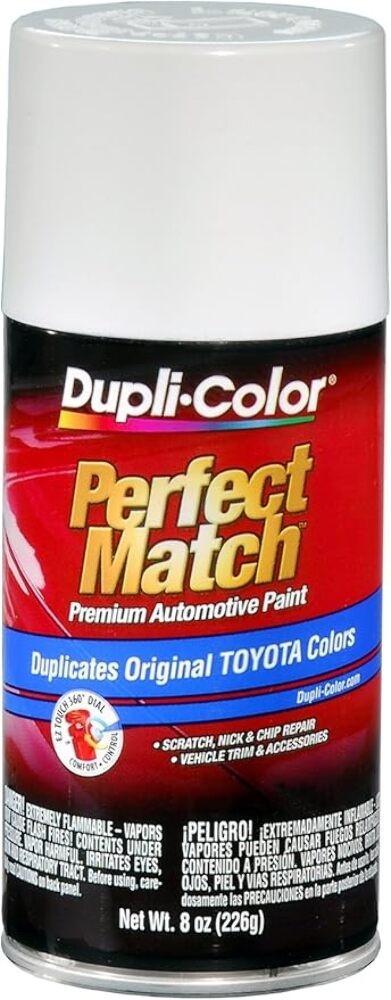 Dupli-Color Toyota Perfect Match Premium  8 oz Spray Paint White Pearl (070)