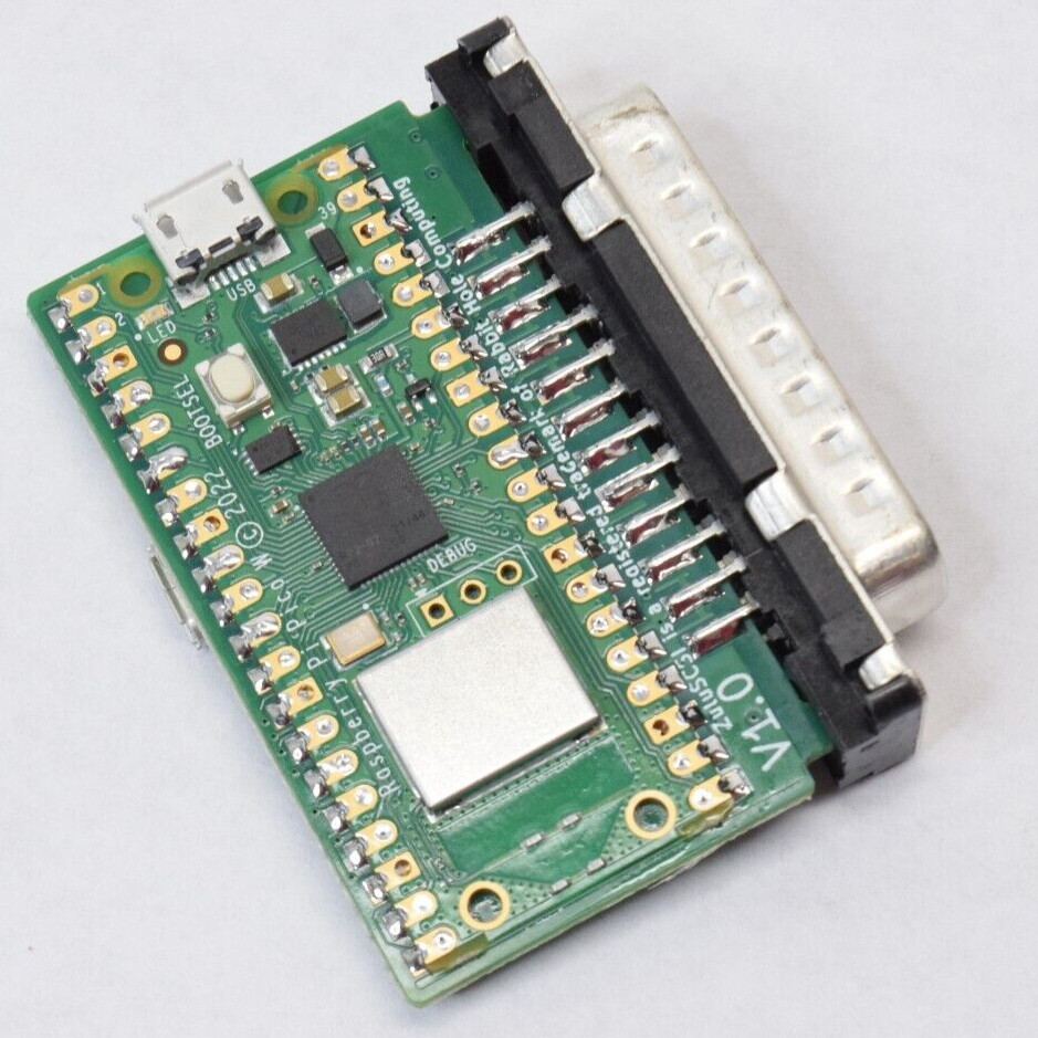 ZuluSCSI Pico W Slim DB25 External SCSI Hard Disk Emulator Wi-Fi for Macintosh