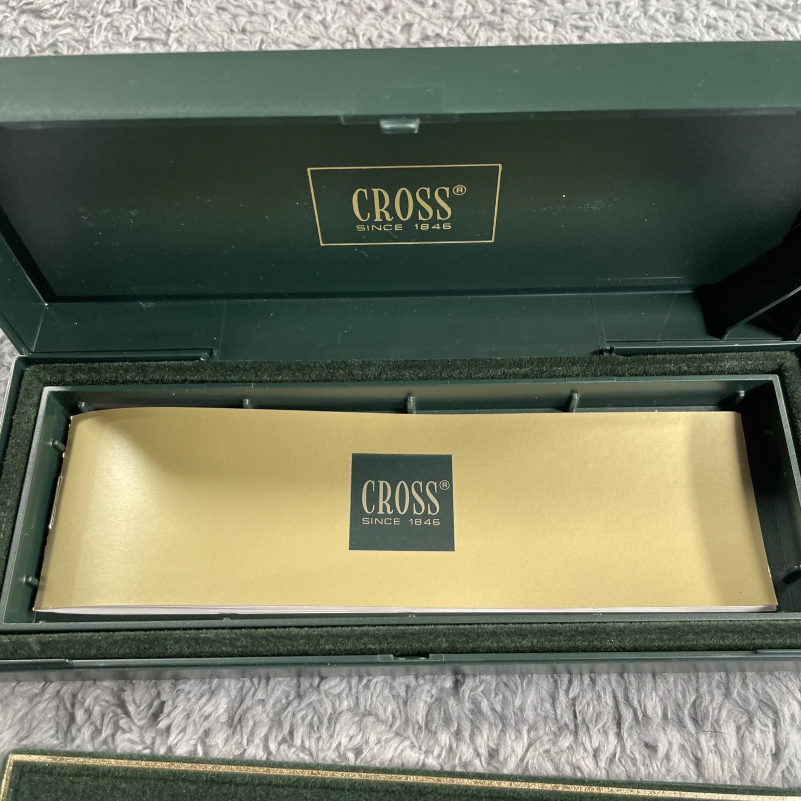 Vintage Cross Century 3502 Ballpoint Pen Chrome New Made In USA W/ Box & Manual