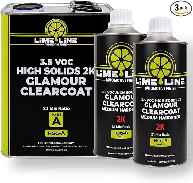 LiME LiNE 2K High Solids Gloss Clearcoat Kit - 2:1 Mix Ratio - 1.5 Gallon Kit