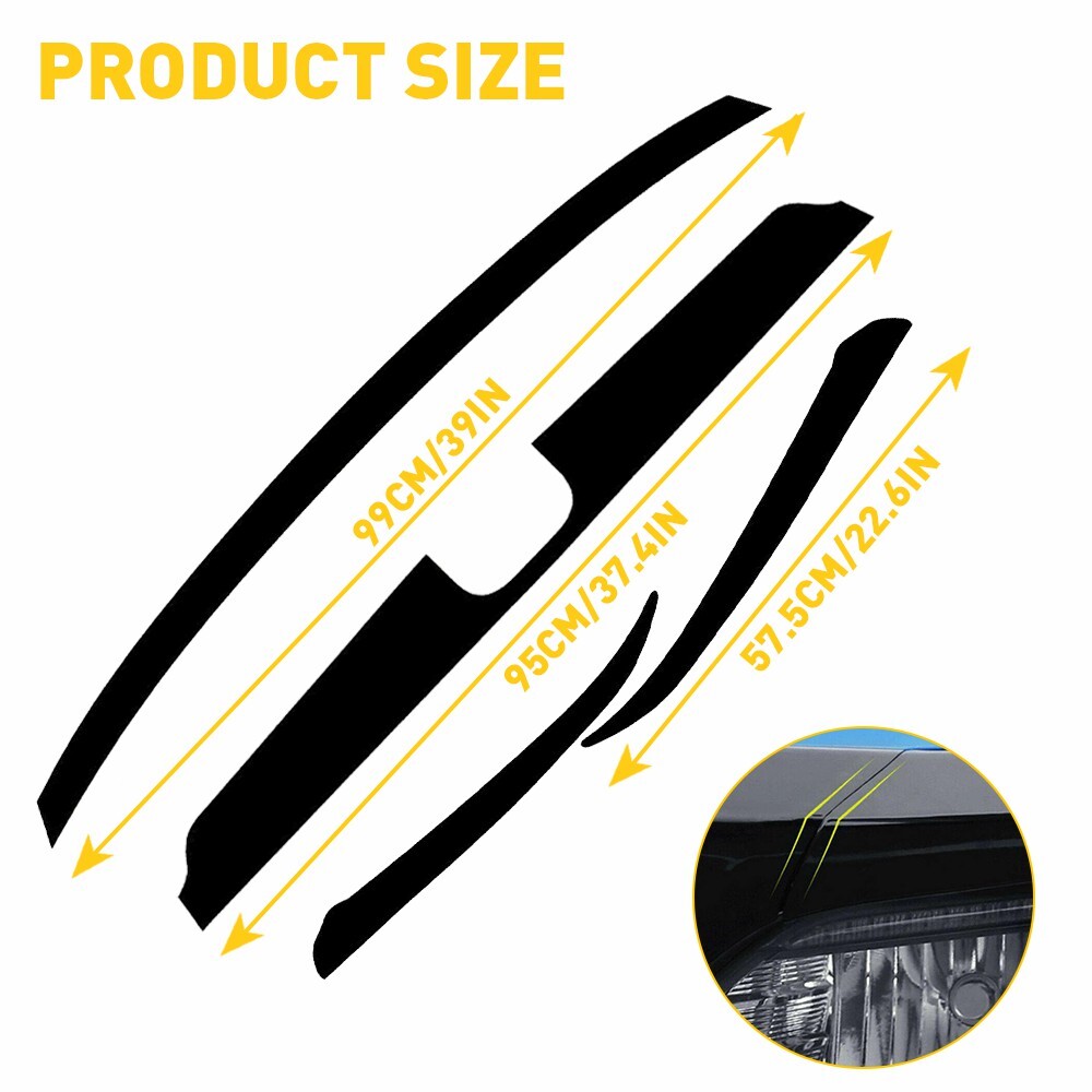 Chrome Delete Blackout Overlay for 2018-20 Honda Accord Front Grill Trim