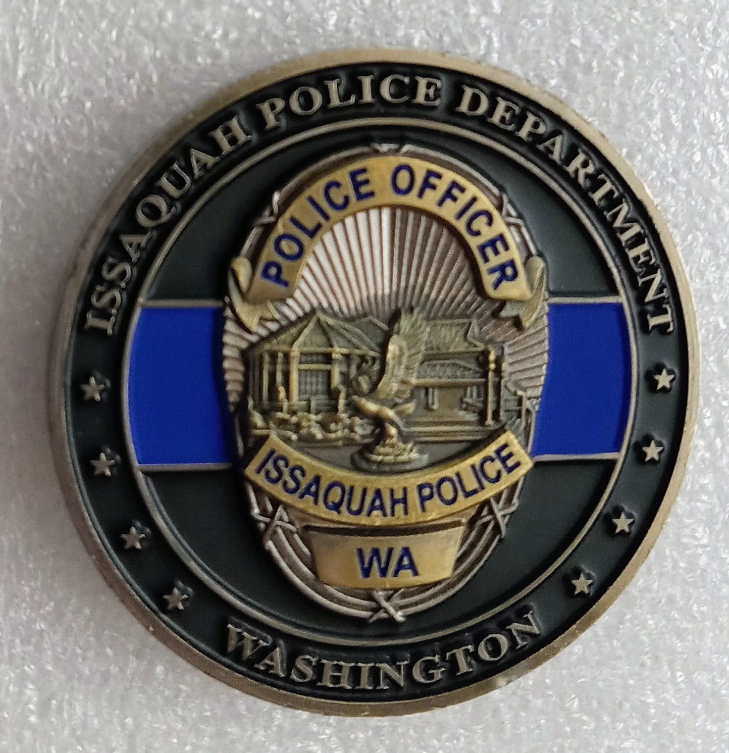 ISSAQUAH POLICE CHALLENGE COIN sheriff alps patrol srt KING COUNTY Washington WA