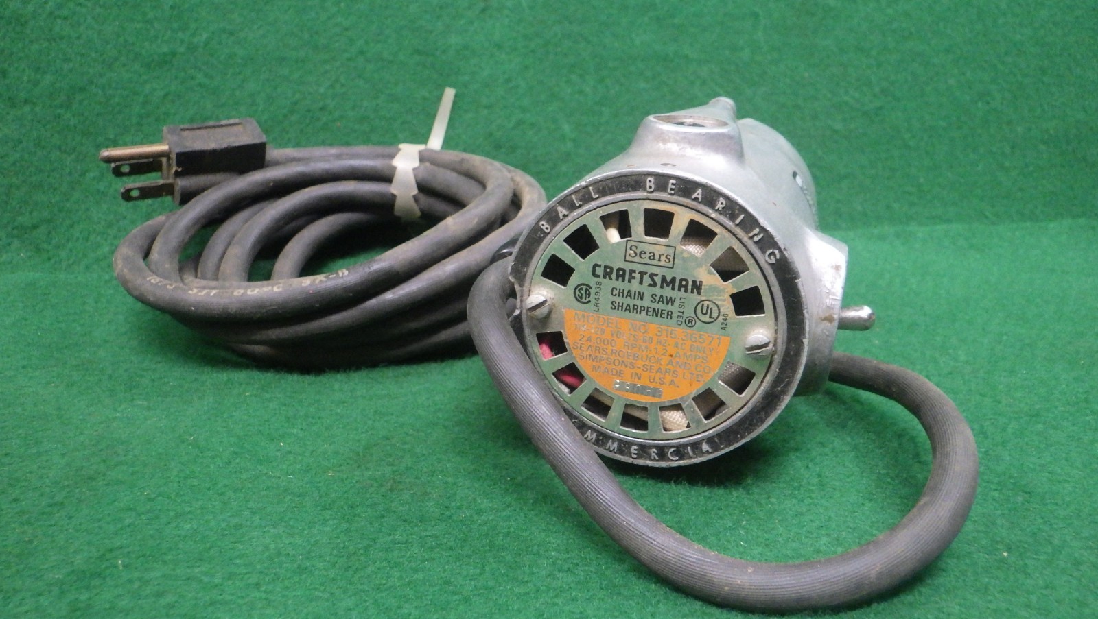 Vintage Craftsman Electric Rotary Tool/Die Grinder/Chainsaw Sharpener 32-36571