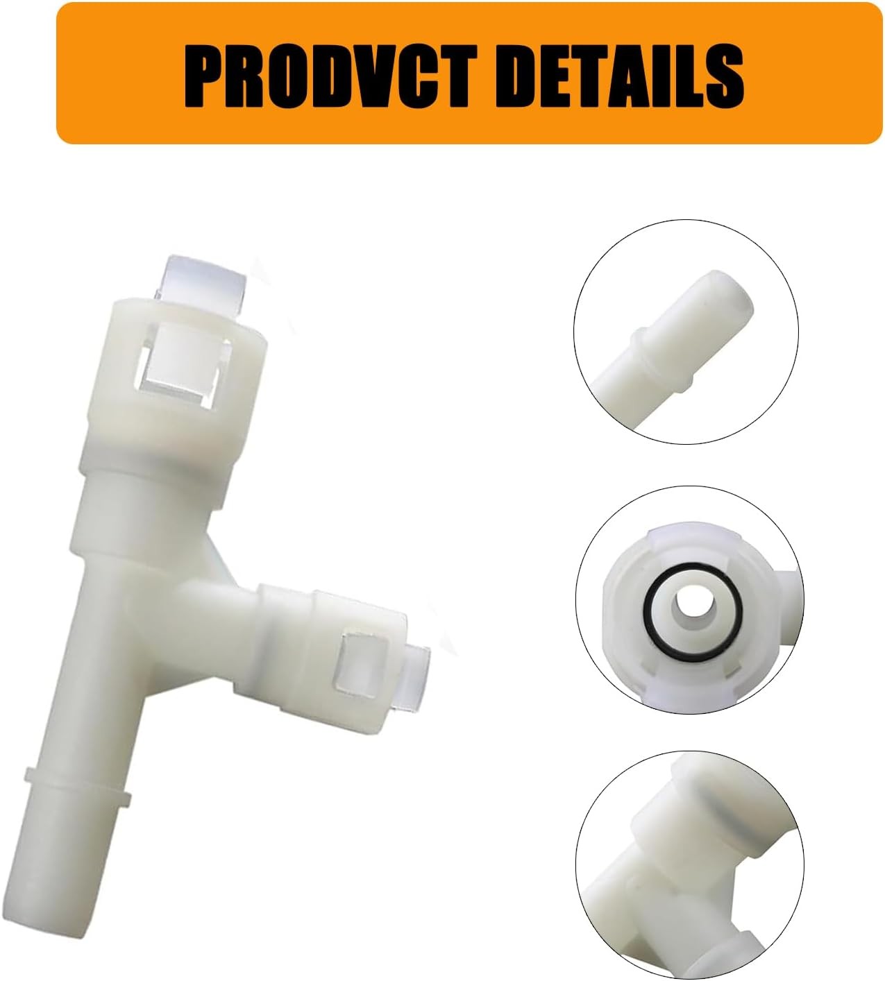 2 PCS Car Heater Hose Connector, Three-Way Design, Compatible with Models (Black