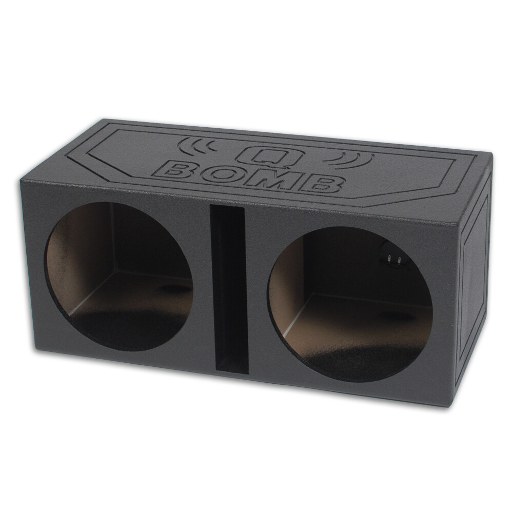 QPower QBOMB Dual 15″ 15 inch Slot Ported Vented Empty Sub Woofer Enclosure Box