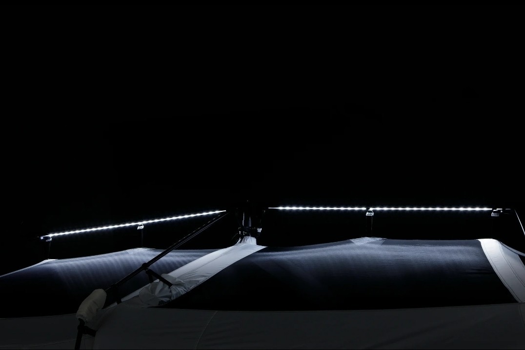 Ozark Trail 8 Person Instant Cabin Tent w/LED Lighted Poles Camping Family Tent