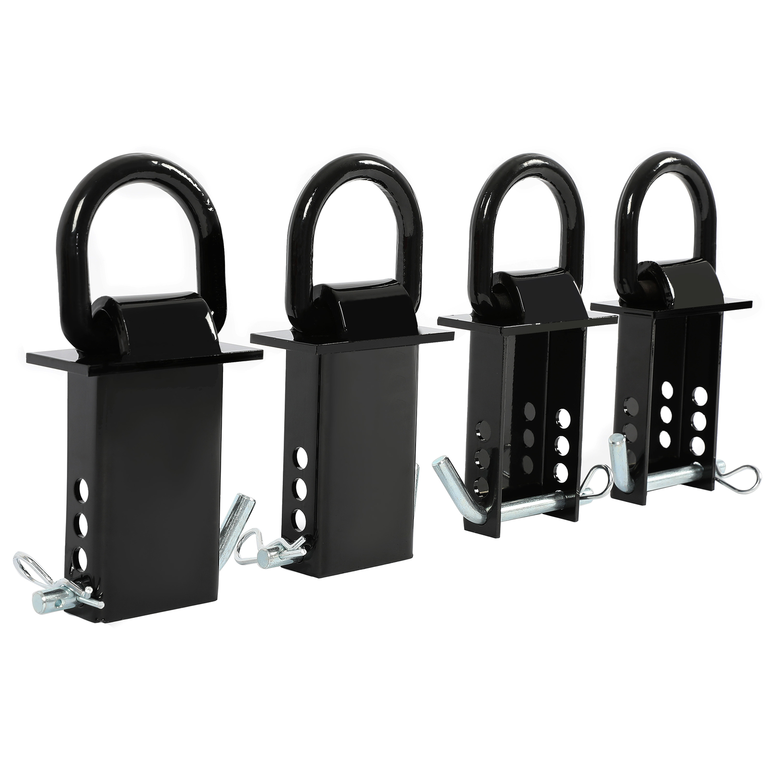 4X Standard 2"x4" Heavy Duty Trailer Adjustable Stake Pocket D Ring Zinc Coated