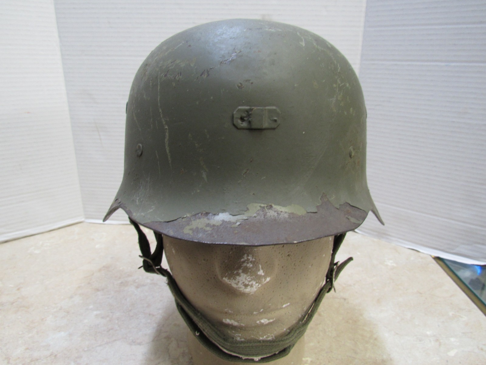 Original WW2 Era Spanish M42 Helmet Post War Liner Modelo Z