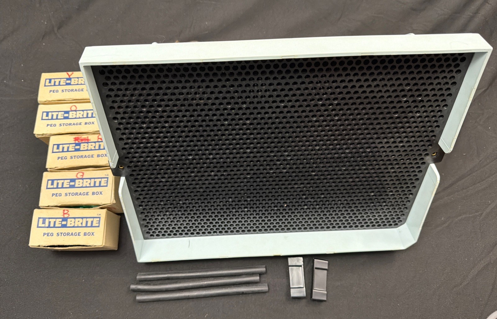 Vintage Original Lite Brite , Original Box, With Pegs.