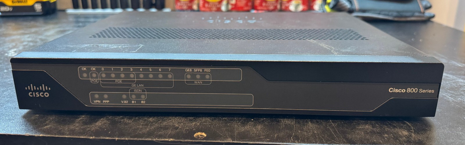 Cisco 800 Series C891F Gig Ethernet Integrated Services Router ISDN BRI 56kModem